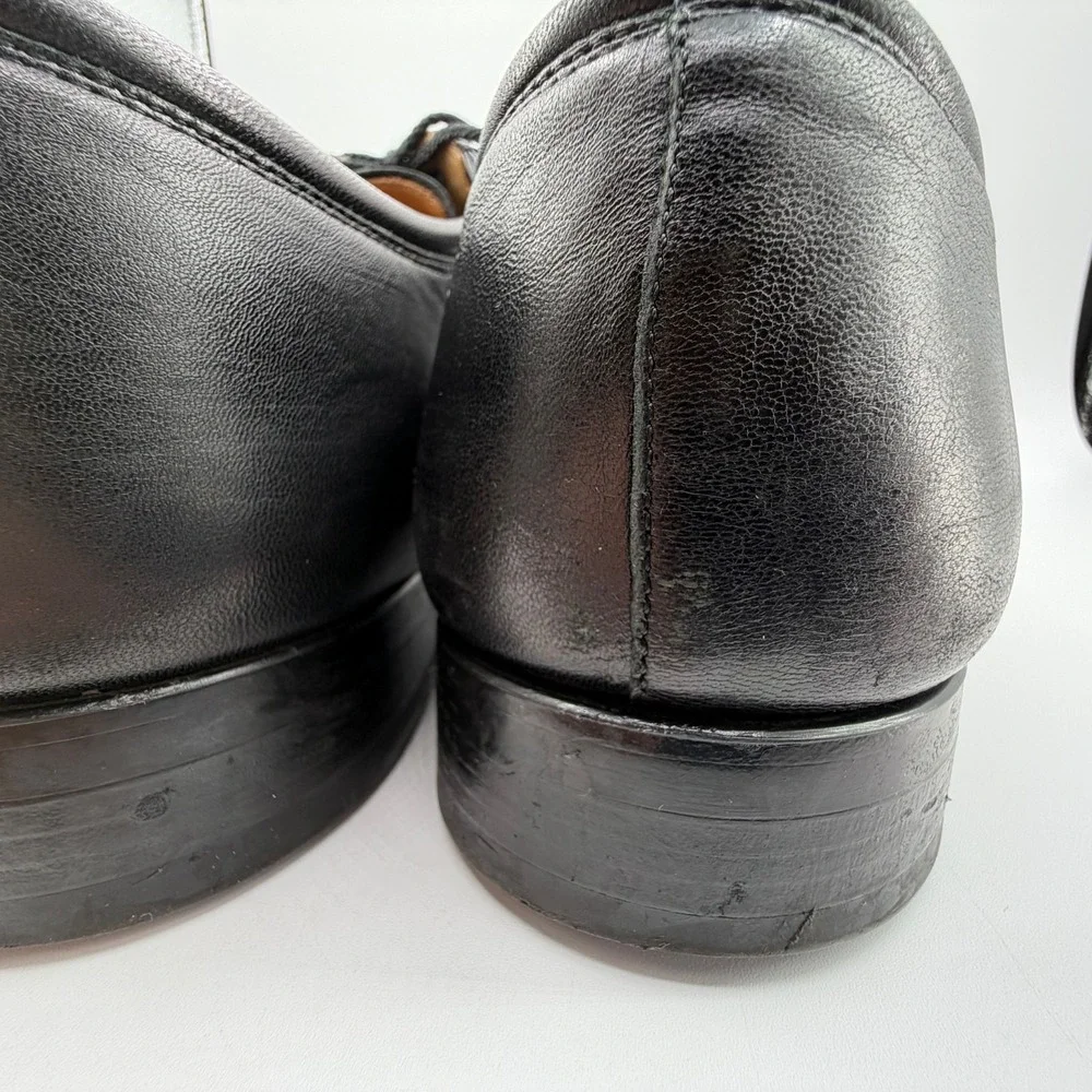 Magnanni Federico Oxford Shoes Mens Sz 11.5 D Black Leather‎ Cap Toe 12654 READ